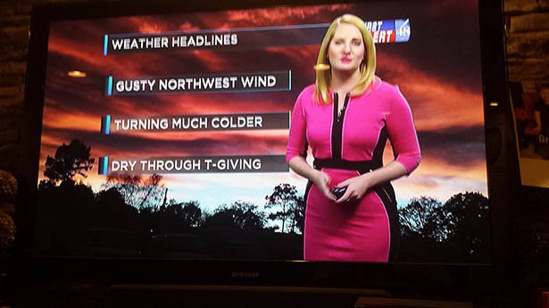 female meteorologist - Weather Headlines Gusty Northwest Wind Turning Much Colder Dry Through TGiving