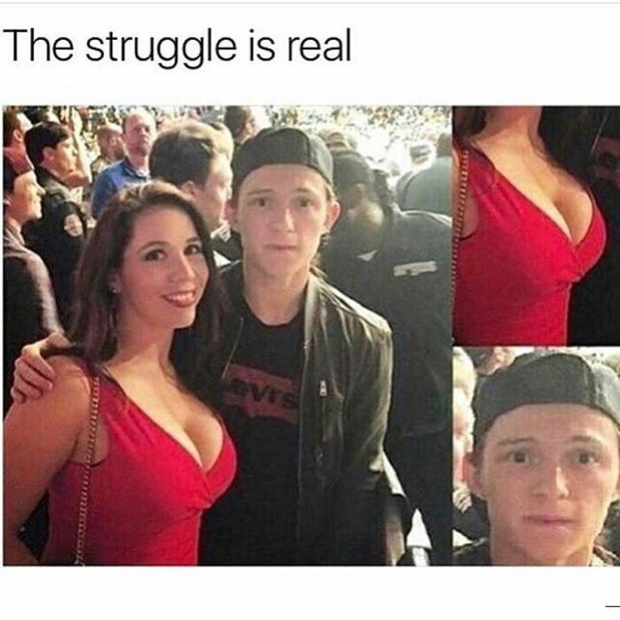 tom holland struggle - The struggle is real Wow