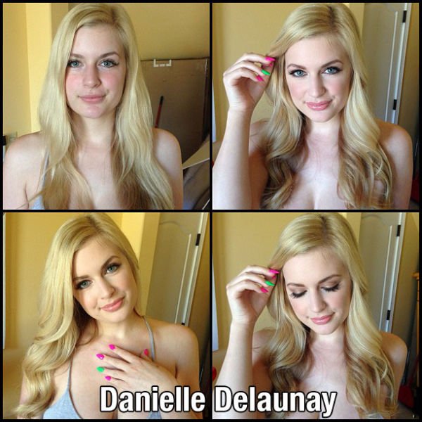 facial makeup - Danielle Delaunay