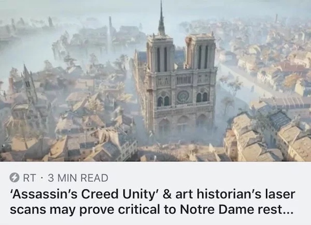 assassin's creed notre dame - Rt. 3 Min Read 'Assassin's Creed Unity' & art historian's laser scans may prove critical to Notre Dame rest...
