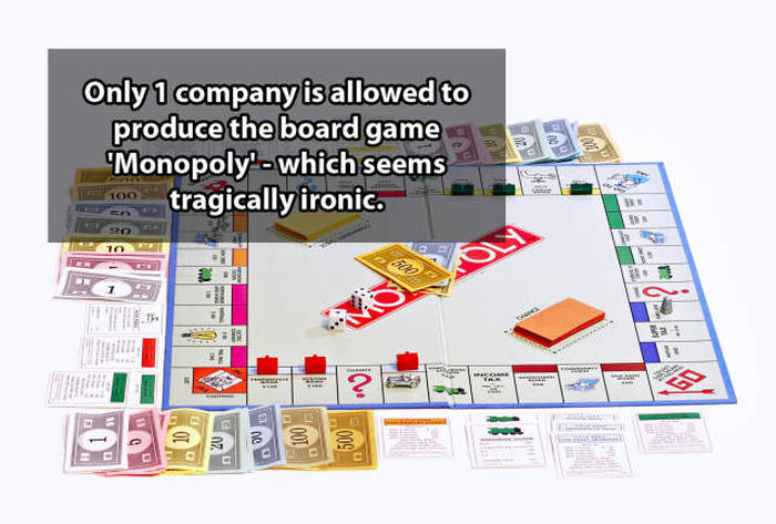 Shower thoughts - monopoly board game - Only 1 company is allowed to produce the board game 9 "Monopoly which seems 106 tragically ironic.