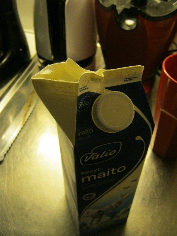 milk carton top angle