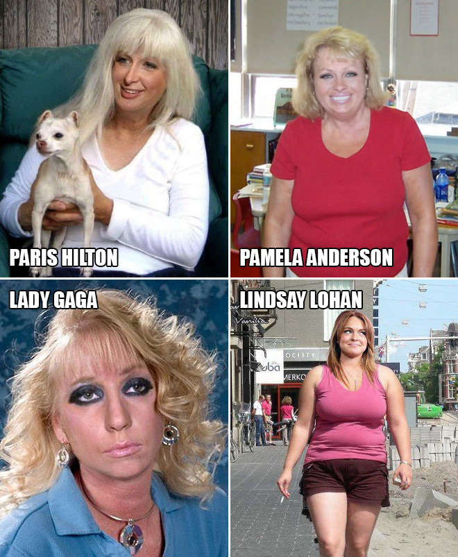 Photoshopped Celebrities Portraying Their Not So Glamorous Sides