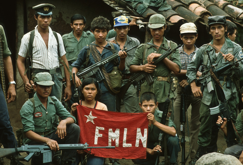 FMLN fighters pose for a picture during the El Salvadorian Civil War in 1982. Almost everyone in this picture is a teenager.