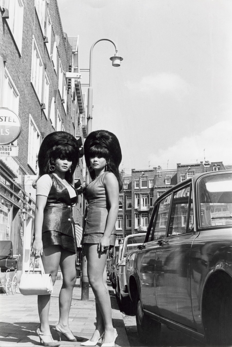 2 Thai women sporting the beehive hairdo in Amsterdam, The Netherlands in 1963.