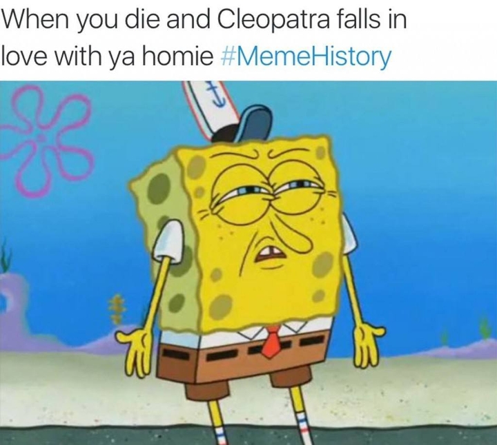 memes - told a bitch to spell orange - When you die and Cleopatra falls in love with ya homie History