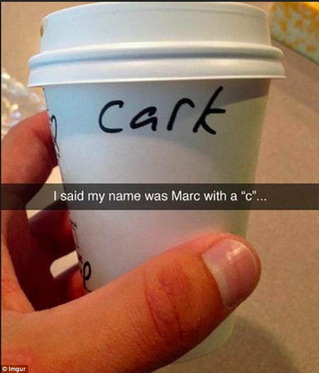 mark with ac - cark I said my name was Marc with a "c"... Imgur