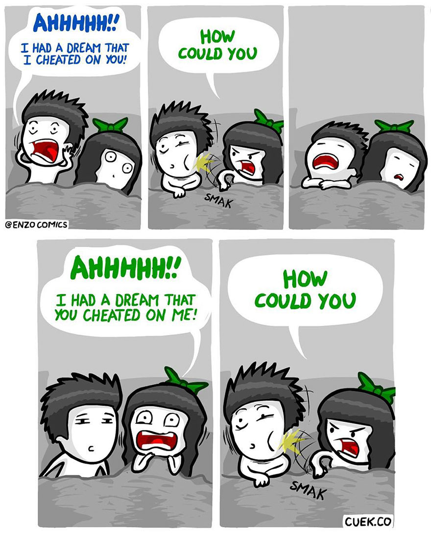 relationship meme of cheer up emo kid Ahhhhh I Had A Dream That I Cheated On You! How Could You Smak Cenzo Comics Ahhhhh!! How Could You I Had A Dream That You Cheated On Me! Smak Cuek.Co