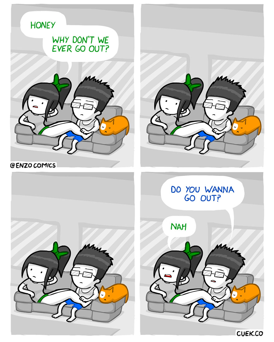 relationship meme of enzo comic Honey Why Don'T We Ever Go Out? Cenzo Comics Do You Wanna Go Out? Cuek.Co