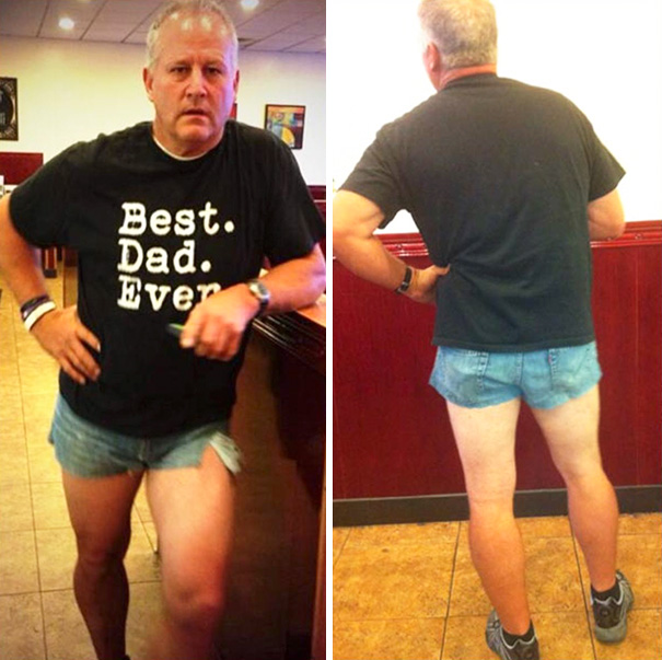 dad wears short shorts - Best. Dad. Ever
