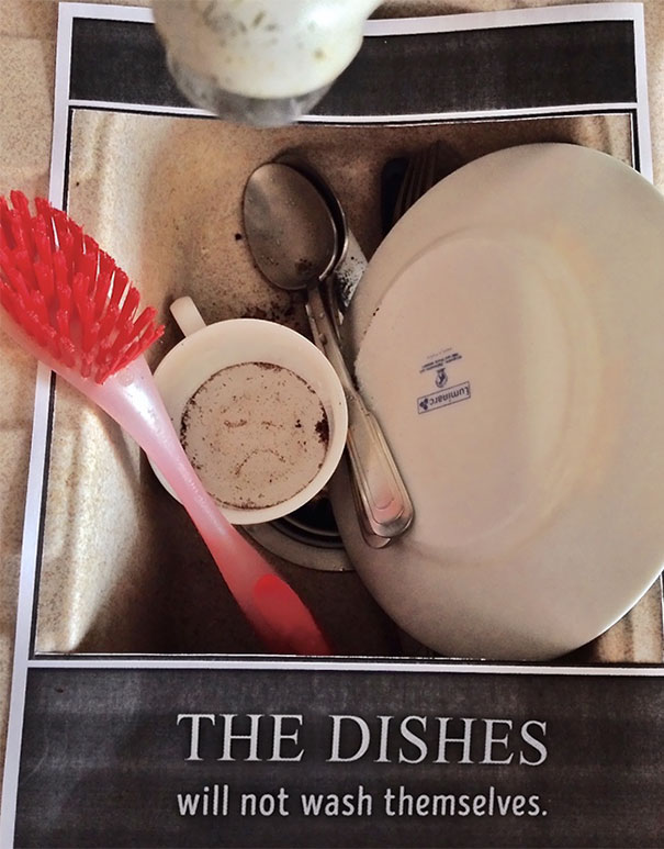 Parent - The Dishes will not wash themselves.