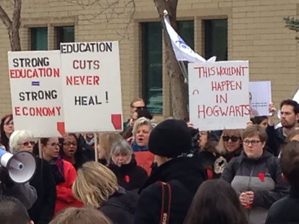 best education protest signs - This Wouldnt Education Strong Cuts Education Never Strong Economy Heal! Happen In Hogwarts