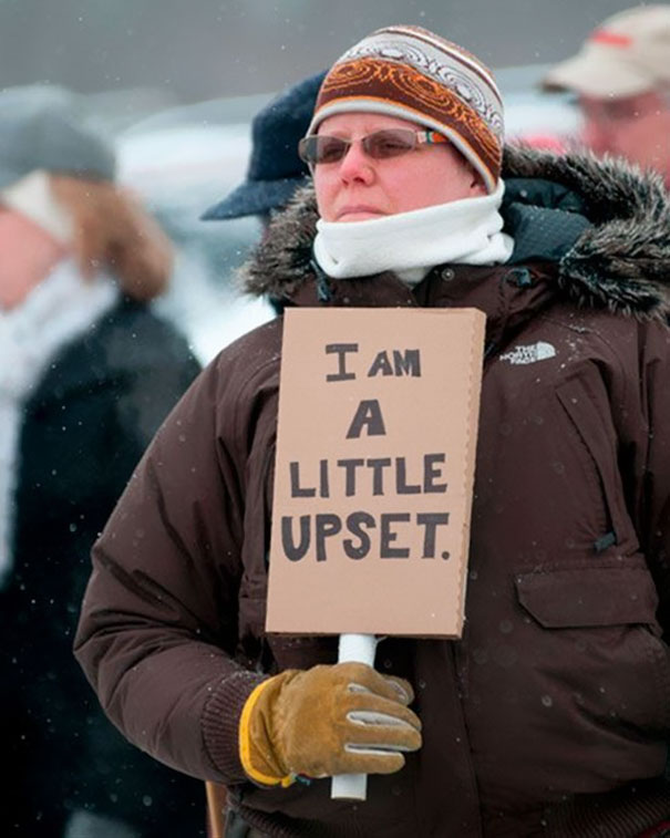 canadian protest - I Am Little Upset.