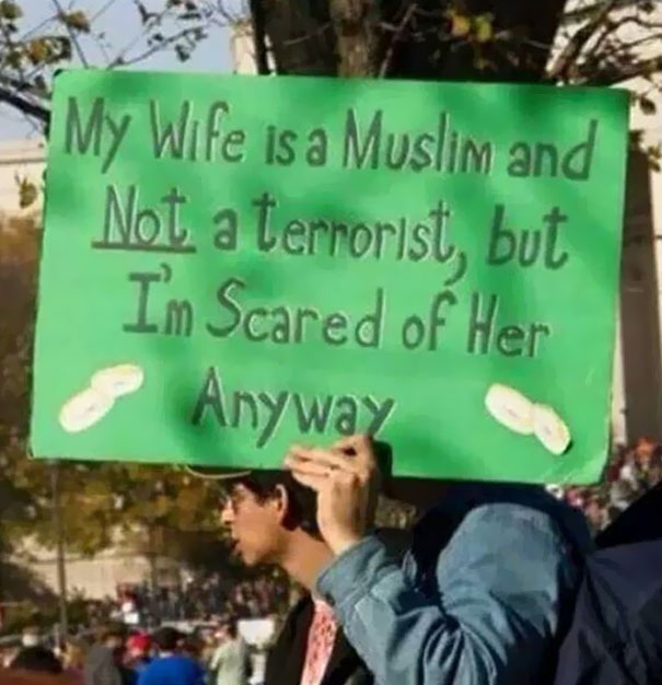my wife is a muslim but not - My Wife is a Muslim and Not a terrorist, but Im Scared of Her Anyway