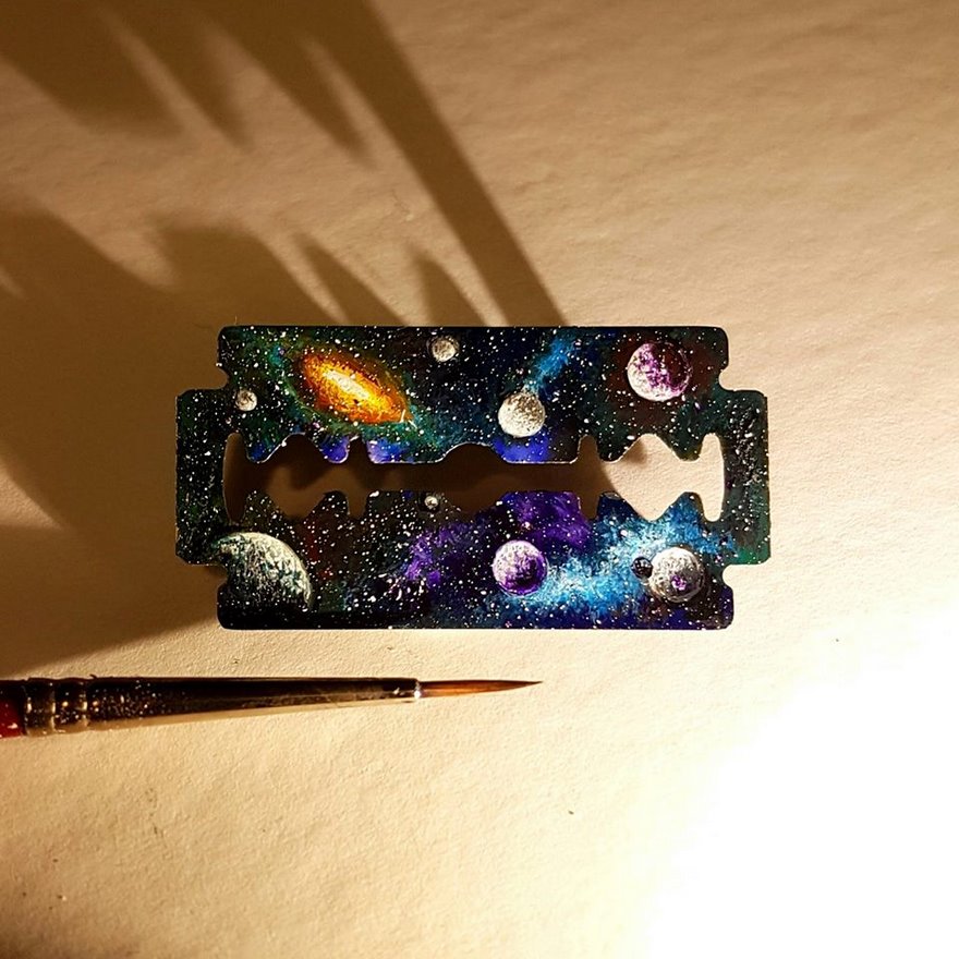 miniature art painting on objects