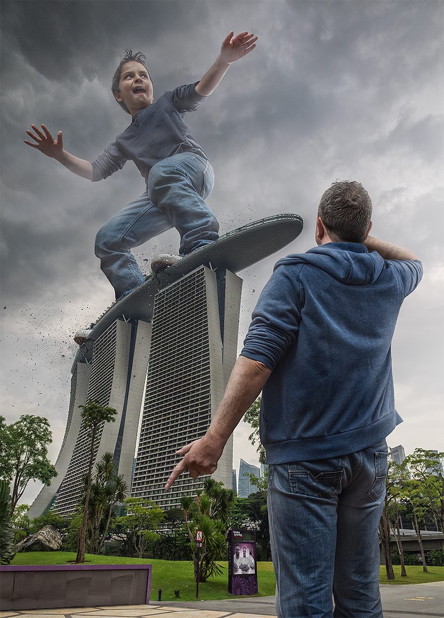 Awesome Dad Photoshops His Son Into Epic Situations