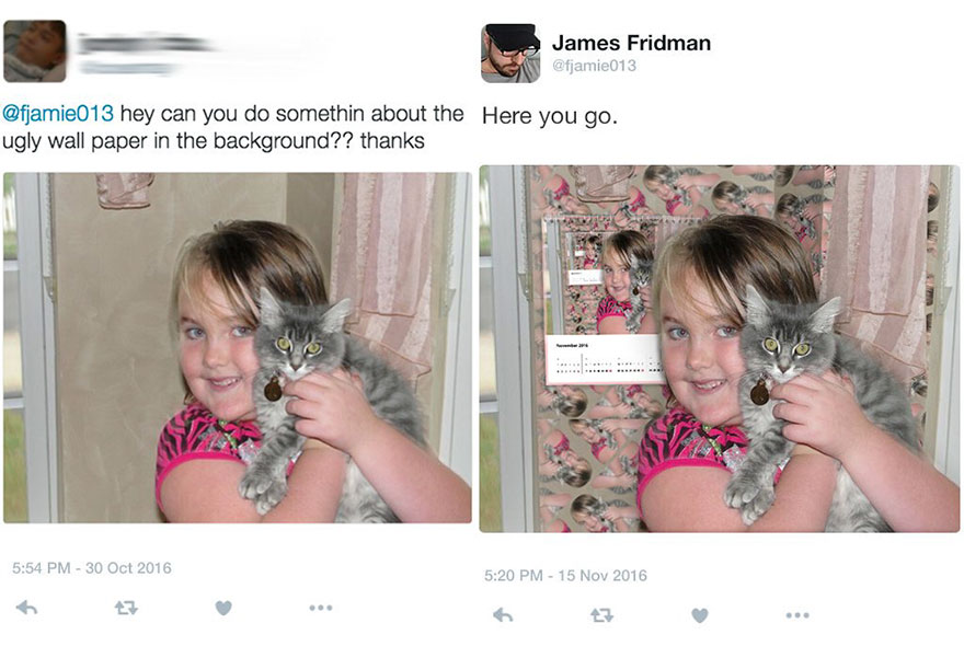 james fridman - James Fridman hey can you do somethin about the Here you go. ugly wall paper in the background?? thanks