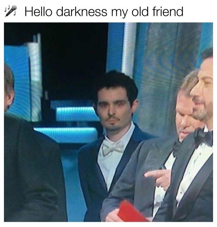 meme - photo caption - Hello darkness my old friend