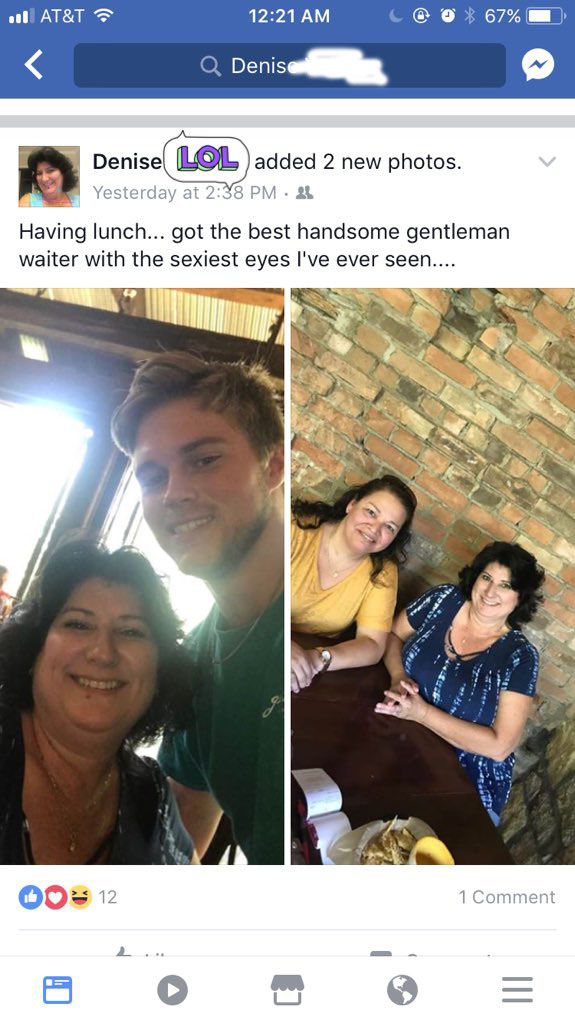 troy hibler waiter - ... At&T Co 67% Q Denise Denise Lol added 2 new photos. Yesterday at Having lunch... got the best handsome gentleman waiter with the sexiest eyes I've ever seen.... 00% 12 1 Comment