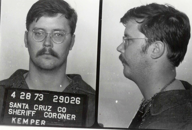 Edmund Kemper - "The Co-Ed" killer as he was known, Kemper was a serial killer, necrophile, rapist, and cannibal. He killed his grandparents when he was only fifteen and was sentenced to five years in a mental hospital for criminally insane juveniles. When released, he went on a killing spree in Santa Cruz, CA, over then next few years taking the lives of ten college females in the area. Patrick Bateman uses a Kemper quote in American Psycho, although it's wrongly attributed to Ed Gein. The quote is; "You know what Ed Gein (Kemper) said about women? ... He said 'When I see a pretty girl walking down the street, I think two things. One part of me wants to take her out, talk to her, be real nice and sweet and treat her right ... [and the other part of me wonders] what her head would look like on a stick'".
