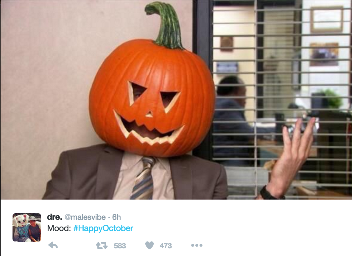 The Best #HappyOctober Tweets To Get You Pumped For Fall