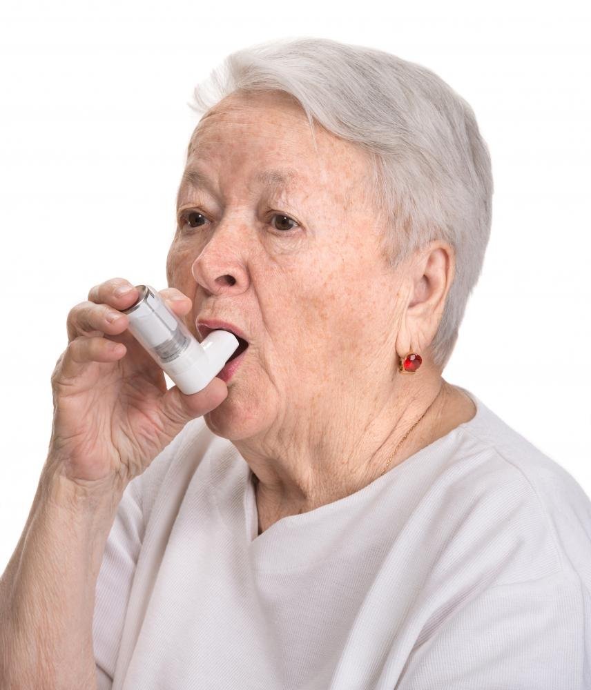 Old Woman Having An Asthma Attack Decal - $25.47