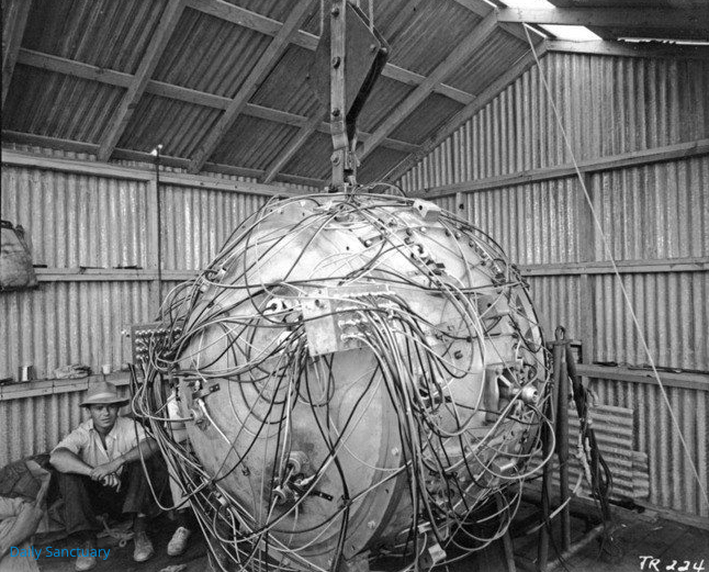 The first ever atomic bomb, nicknamed “Trinity” - 1945
