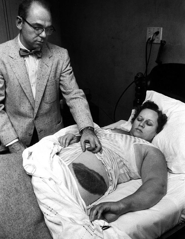 This woman in Sylacauga, Alabama is the only person to be struck by a meteorite and live. - 1954
