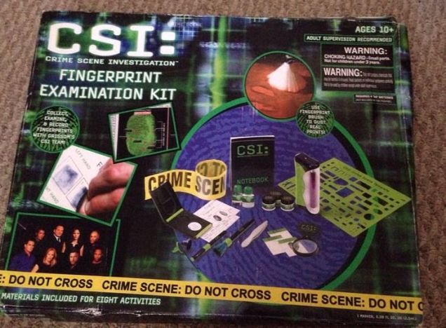 SI: Fingerprint Examination Kit and CSI: Investigation Forensics Lab Kit - This seemed like an alright idea at the time, but what parents didn't know that the finger print powder that came with this popular 2007 board game was chalked FULL of asbestos. 