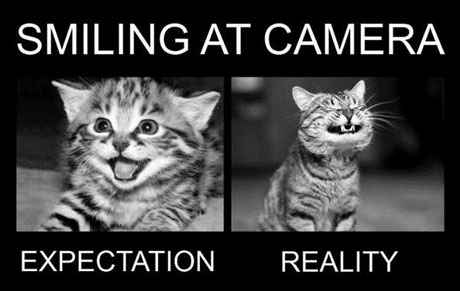 smiling at camera expectation reality - Smiling At Camera Expectation Reality