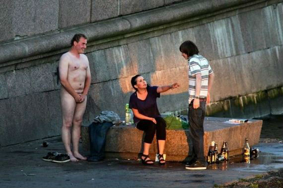 wtf russia nude drunk street