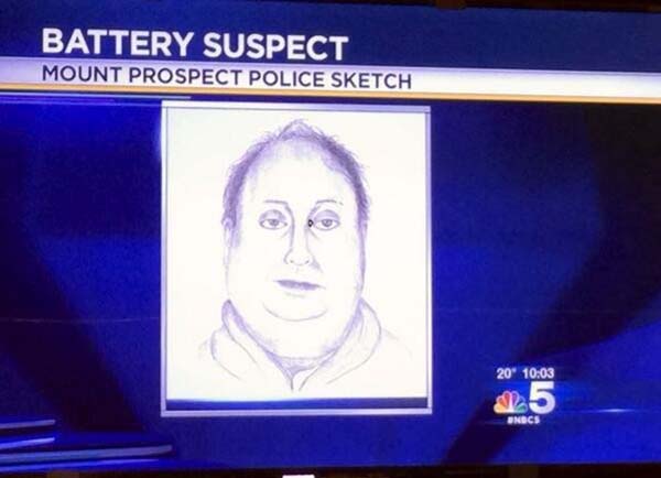 police sketch bad police sketch news - Battery Suspect Mount Prospect Police Sketch