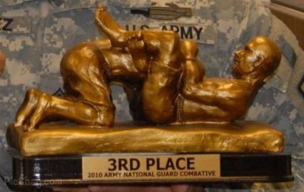 worst trophy ever - Admy 3RD Pla Coelative 2010 Army National Guard Combative