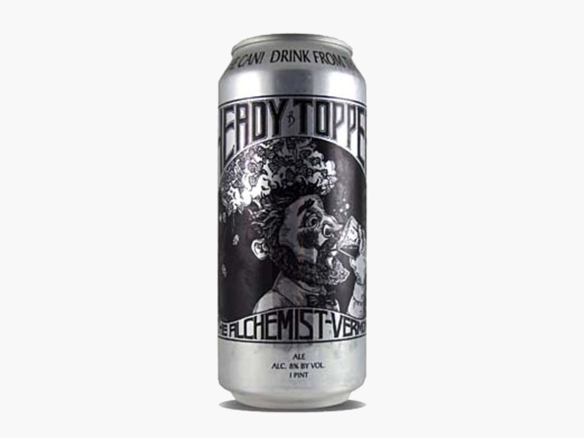 No. 7 The Alchemist Brewery Heady Topper

The Heady Topper has been called America's most coveted beer. People wait in line hours ahead of store openings to get their hands on the often-sold-out, 8% alcohol IPA. The Alchemist adds most of the hops late in the brewing process, which creates bold flavor dripping with grapefruit, orange, tropical fruits, and fresh herbs.