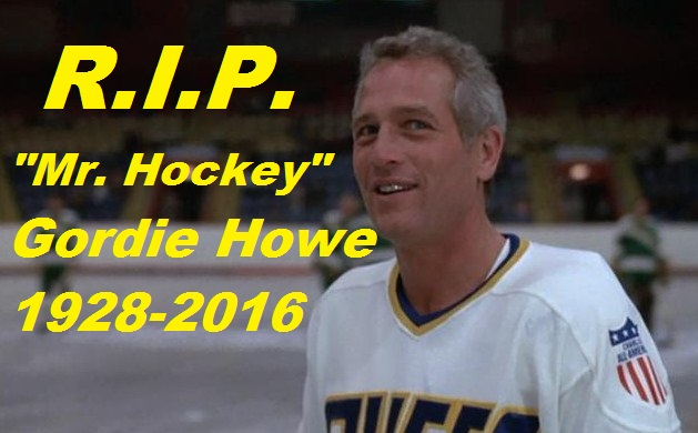 Hall of Famer Gordie Howe "Mr. Hockey" has passed away at the age of 88