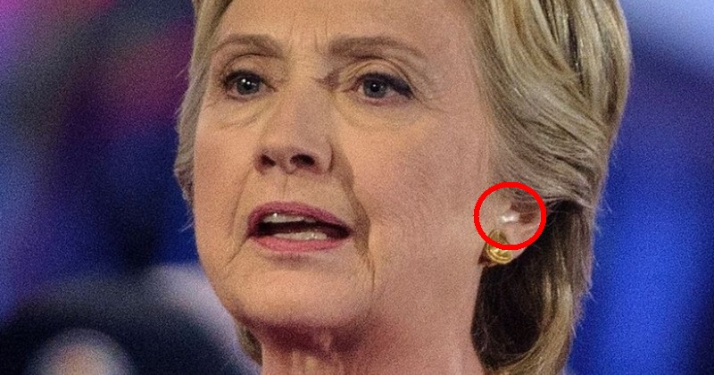 Was Hillary Wearing an Earpiece During Last Night’s Presidential Forum?