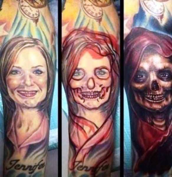 portrait tattoo cover up - Gert