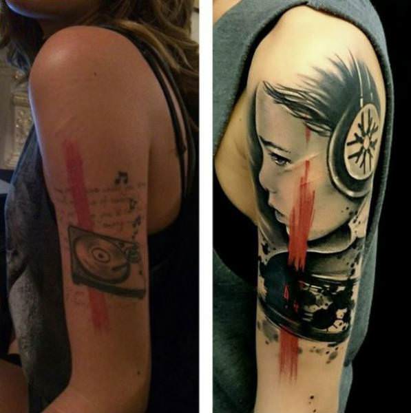 portrait tattoo cover up