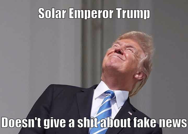 When even the "don't stare at the sun" thingy is a fake news!