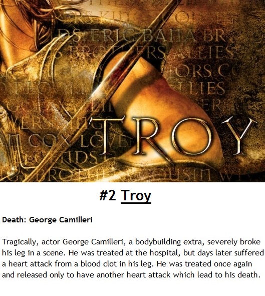 Top 10 Tragic Movie Set Deaths