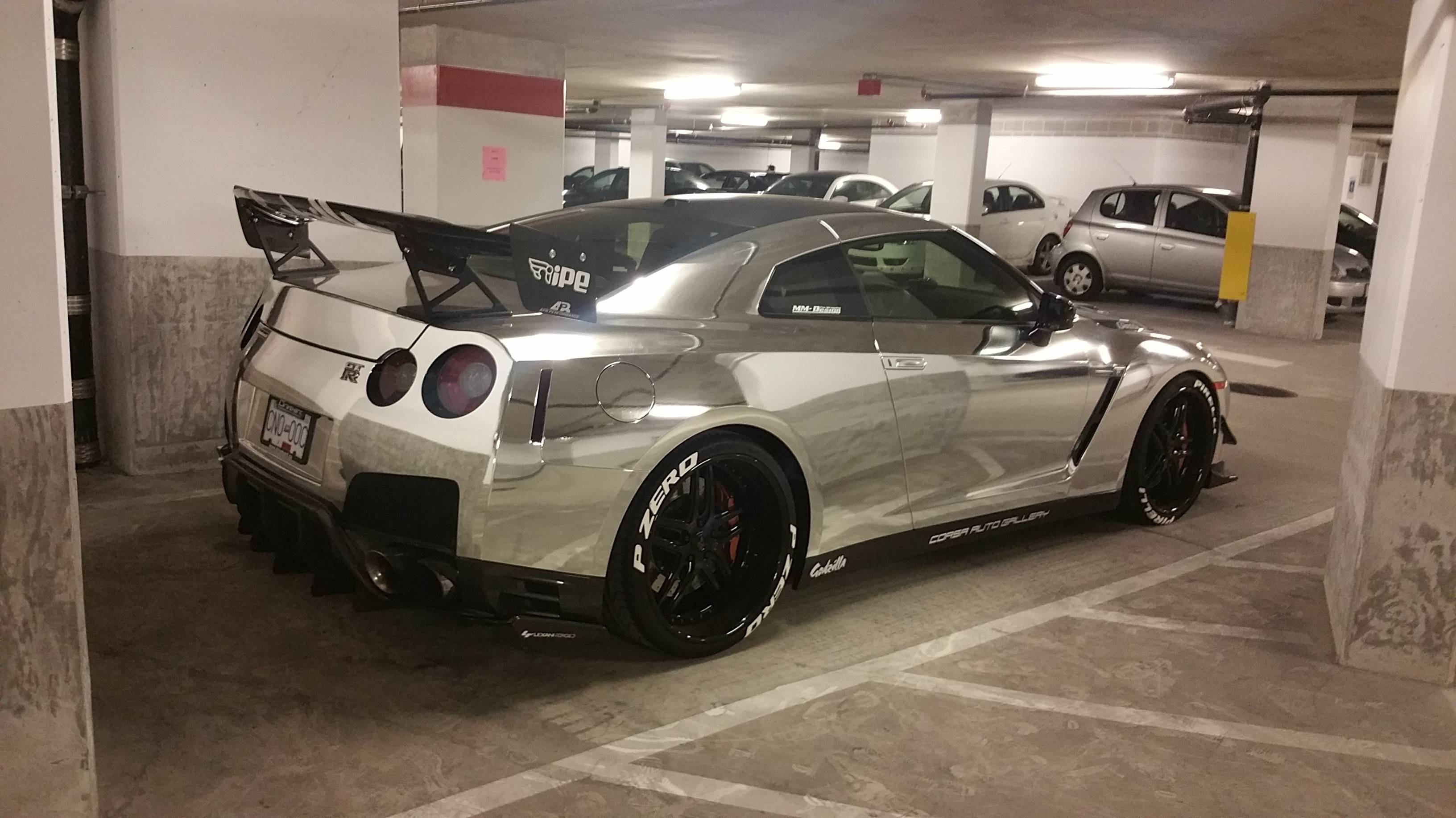 Spotted a chrome GTR in my apartment lot.