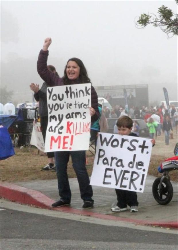 Marathon spectators