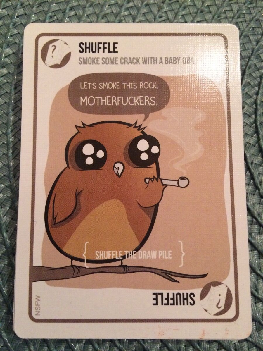 random pic exploding kittens funny - Shuffle Smoke Some Crack With A Baby Obi Let'S Smoke This Rock, Motherfuckers. Shuffle The Oraw Pile Nsfw Hs