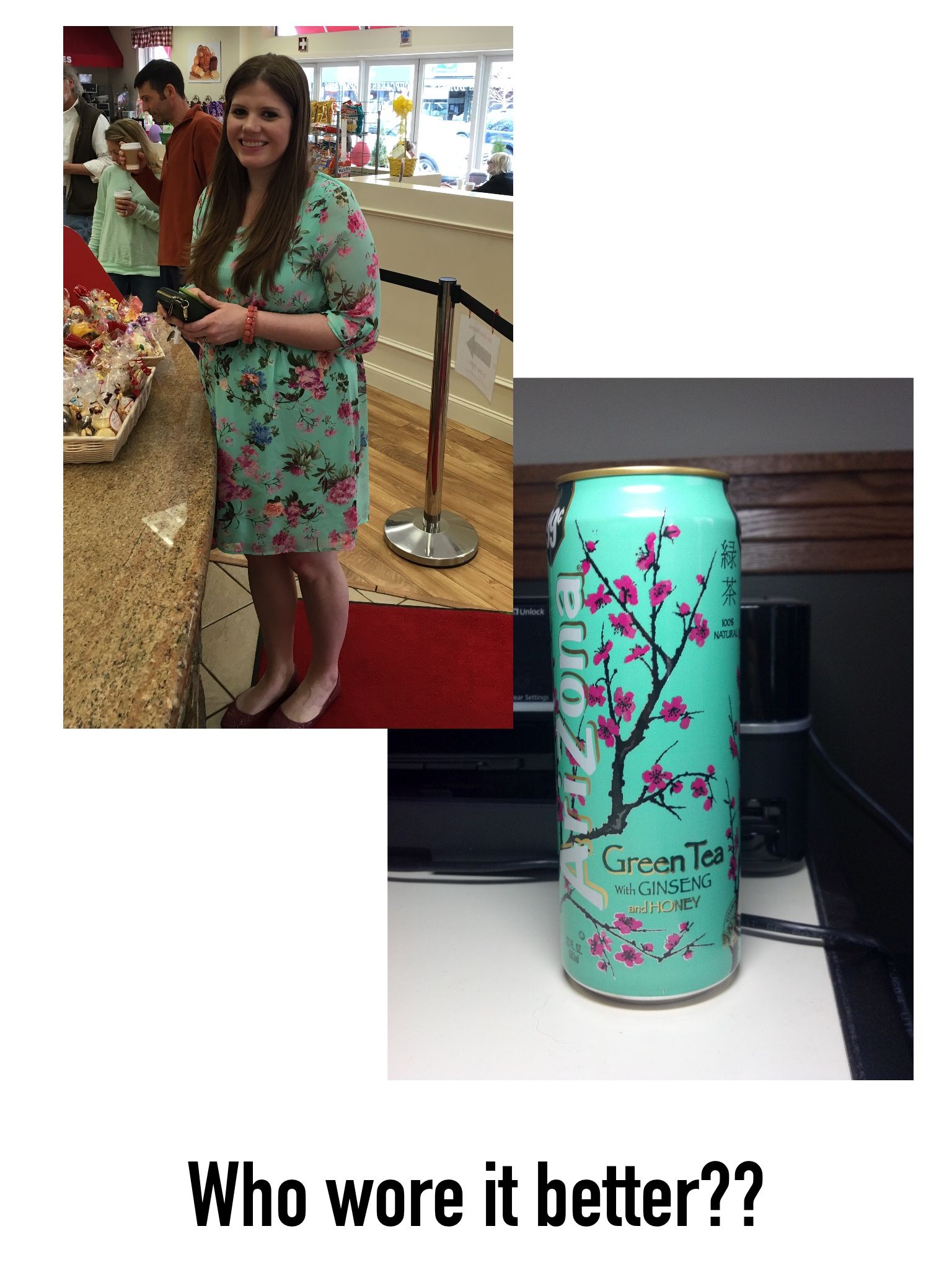 wore it better arizona tea - 90 Ltd Unlock 100% Natural er setting Green Tea With Ginseng and Honey Who wore it better??