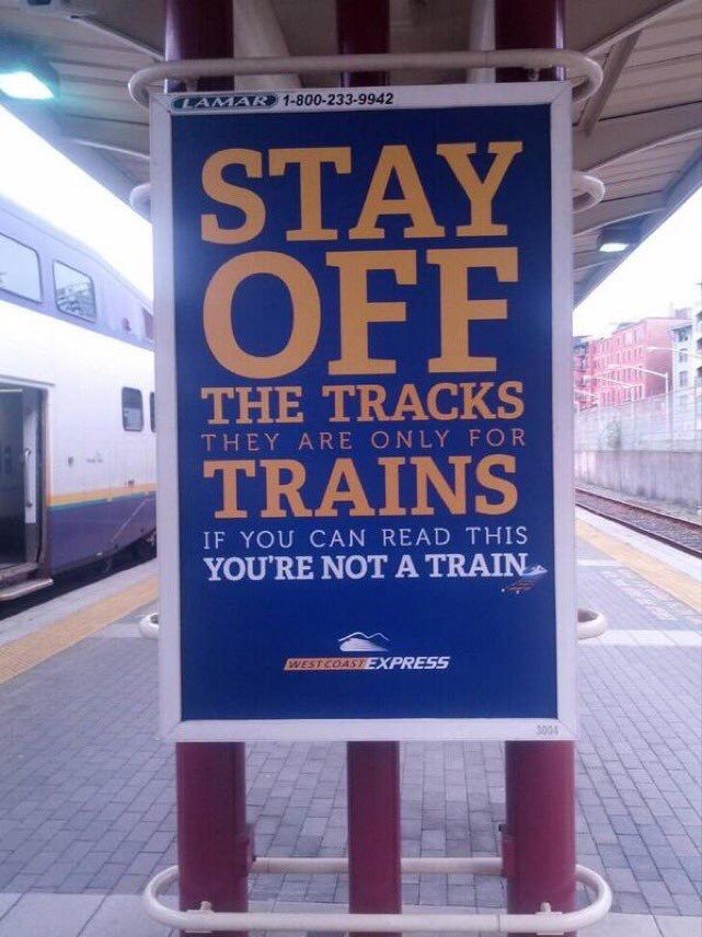 stay off the tracks - Amar 18002339942 Stay Ofe They Are Only For The Tracks Trains If You Can Read This You'Re Not A Train Westigdas Express