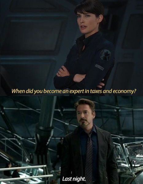 did you become an expert in nuclear - When did you become an expert in taxes and economy? Last night.