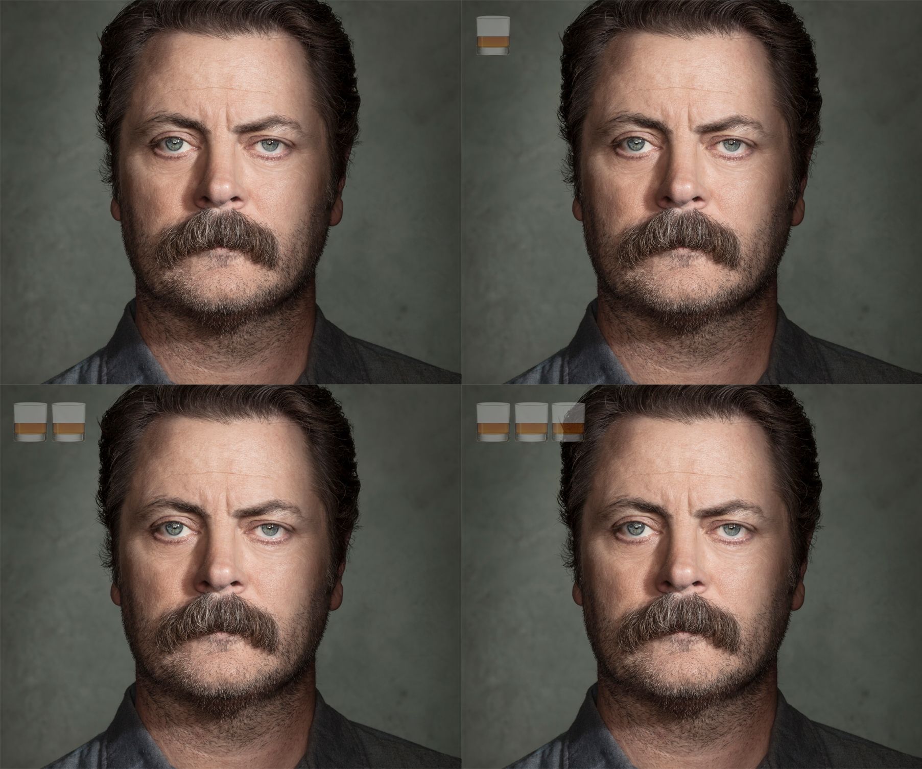 random pic nick offerman glasses