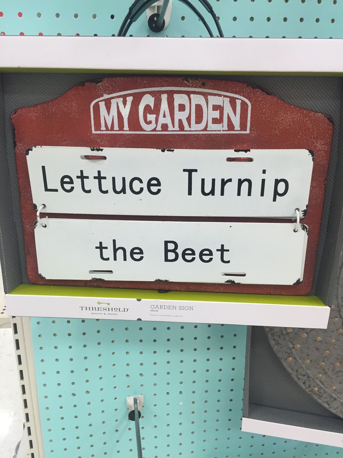 signage - My Garden Lettuce Turnip the Beet Threshold Garden Sign Tron Quality A Design