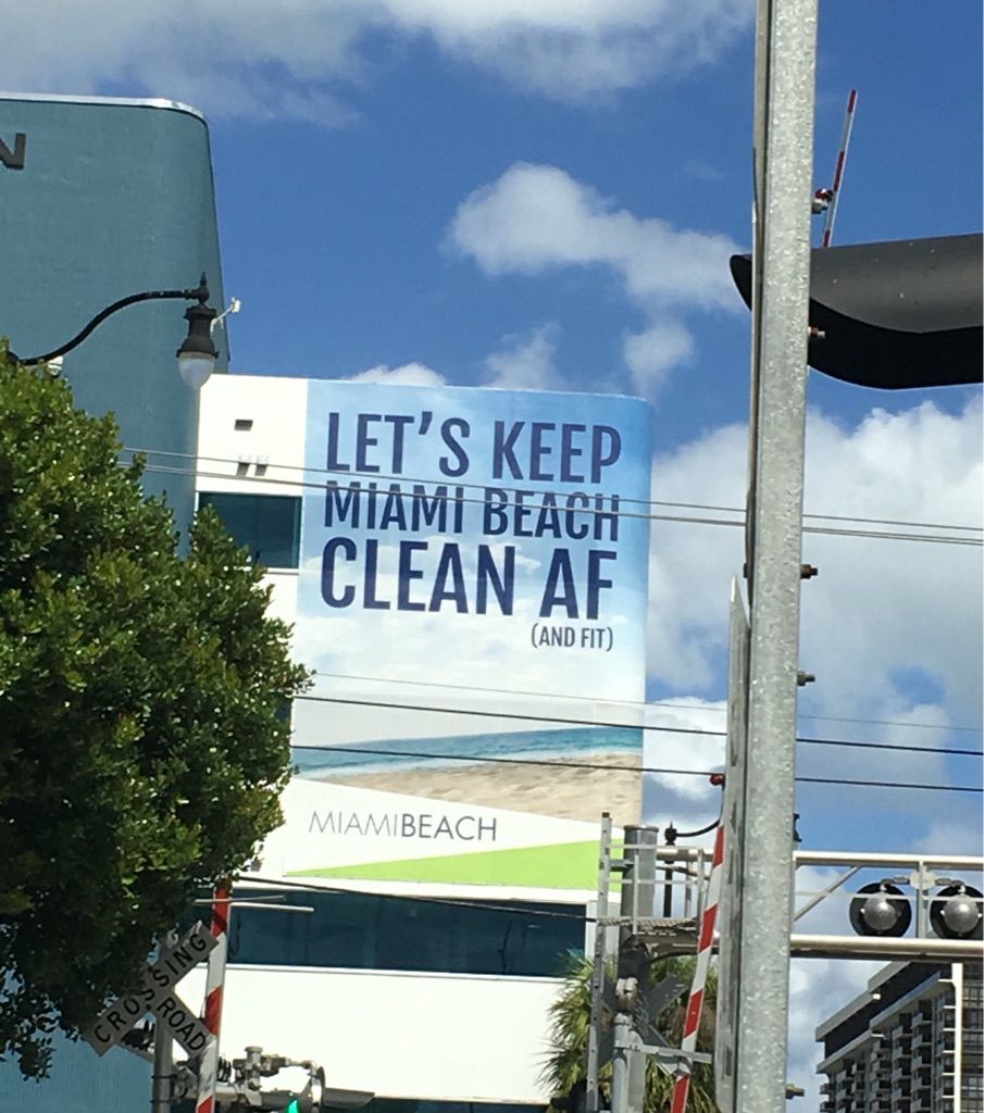 sky - Let'S Keep Miami Beach Clean Af And Fit Miamibeach Road Rossin