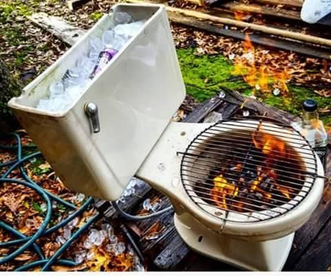 toilet grill and cooler